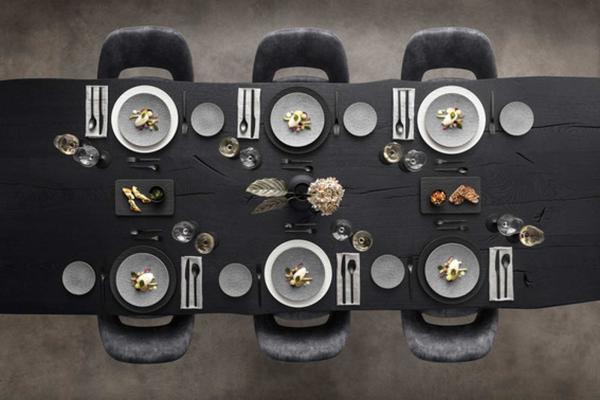 Villeroy & Boch Manufacture Rock Gourmetteller schwarz 32 cm 6er Set Bild 4