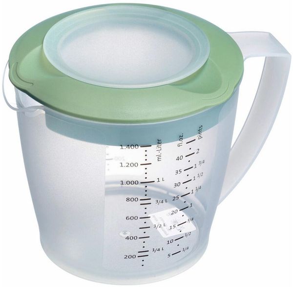 Westmark Rührbecher mit Deckel Helena 1,4 L mint-grün