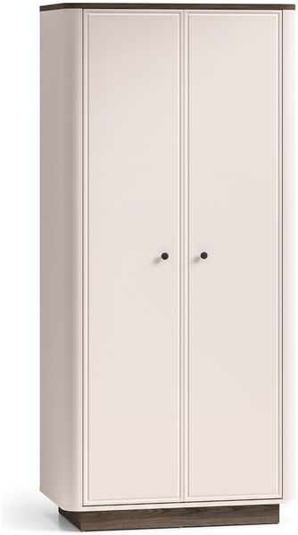 Selsey 'Vilavio' Kleiderschrank 2-türig, Kleiderstange & Fächer, Kaschmir/Eicheoptik, 92 cm