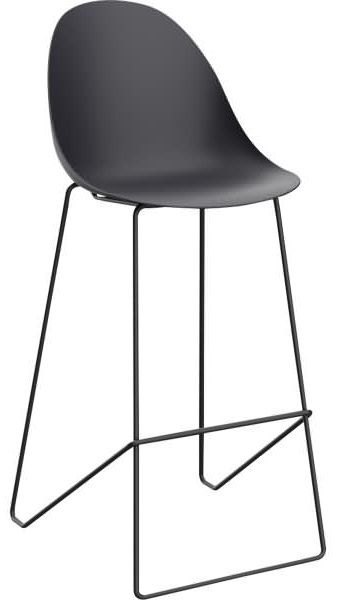 Paperflow Barhocker Void THVOIDX2.01.01 schwarz 2 Stück