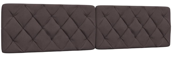 vidaXL Bettgestell ohne Matratze Dunkelbraun 200x200 cm Stoff 3310625 Bild 5