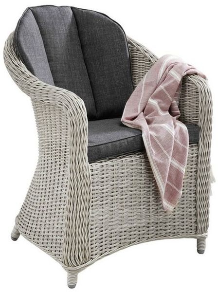 Destiny Gartensessel MALAGA (Set, 2-St), Aluminium, Polyrattan, inkl. Auflagen