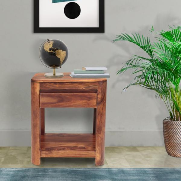 Nachttisch Tina 45x60x40 aus Sheesham-Massivholz Bild 5