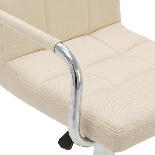 vidaXL Barhocker 2 Stk. Creme Stoff [283421] Bild 7
