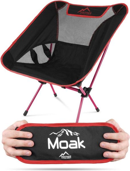 normani Campingstuhl Ultraleichter Campingstuhl Moak, Campingstuhl Angelstuhl - Gartenstuhl bis zu 135 kg