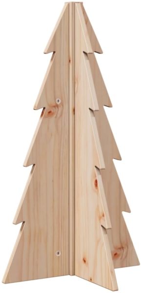 vidaXL Weihnachtsbaum Holz zum Schmücken 69,5 cm Massivholz Kiefer 858177