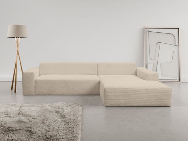 WERK2 Ecksofa Zeus-XL, Curvy Trend Garnitur mit urbaner Optik