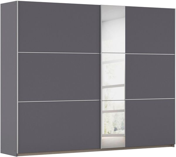 OTTO home Kleiderschrank Mehrzweckschrank Aktenschrank Möbel Mietswohnung TOPSELLER ASTANA (3 Ausstattungen BASIC/CLASSIC/PREMIUM (inkl. SOFT-CLOSE-FUNKTION) mit 3 Spiegelelementen, Metallgriffleisten alufarbig MADE IN GERMANY