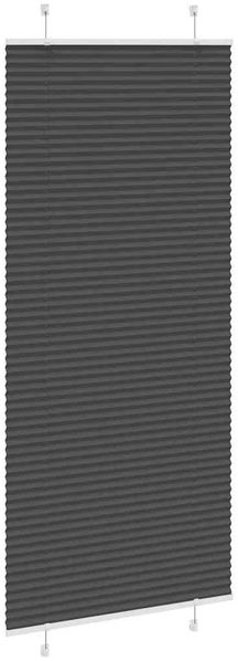 vidaXL Plissee Schwarz 95x200 cm Stoffbreite 94,4 cm Polyester 4015159 Bild 4