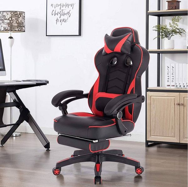 Woltu Gaming-Stuhl (1 St), 145 Grad Neigungswinkel, höhenverstellbar