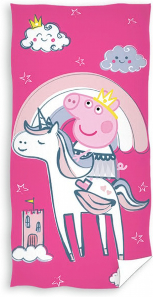 Peppa Pig Duschtuch Badetuch Strandtuch 70x140 cm / 100% Baumwolle