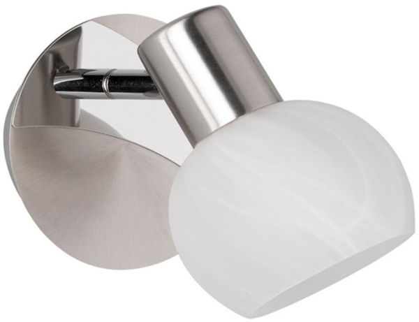 Reality Leuchten LED Wandstrahler, Dimmfunktion, LED wechselbar, Warmweiß, innen, klein-e Wandleuchte Treppenhaus Lampenschirm-e Glas, Höhe 17cm