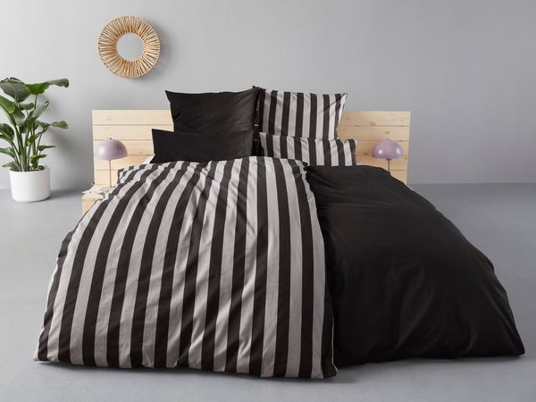 OTTO home Wendebettwäsche Greta, Renforcé, 2 teilig, Bettwäsche mit Streifen in verschiedenen Qualitäten, ab 135x200 cm