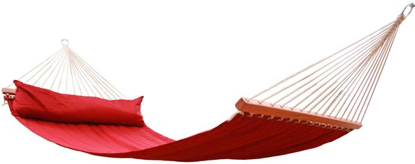 MacaMex Miami Red (FSC™ zertifiziert) Stabhängematte gepolstert wetterfest rot rot MA-25500