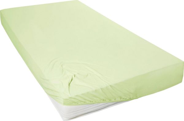 Mako Feinjersey Spannbettlaken 190 x 200 cm limone