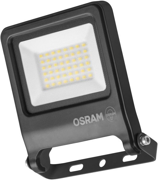 Osram ENDURA FLOOD PC 30W LED-Fluter, 4000K kaltweiß, 3000 Lumen, IP65 Flutlicht, 100% recyceltes Alu, Montagebügel 180°, 100 lm/W, Grau, 2-Pack