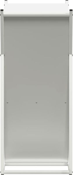 vidaXL Brennholzregal Weiß 69,5x35x81 cm Kaltgewalzter Stahl 864178 Bild 6