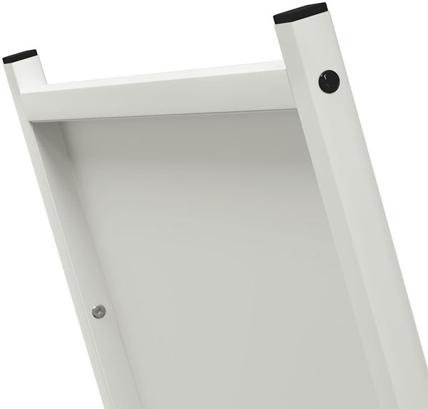 vidaXL Brennholzregal Weiß 69,5x35x81 cm Kaltgewalzter Stahl 864178 Bild 7
