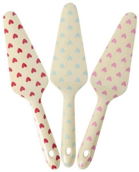 rice Tortenheber Rice Melamin Tortenheber - Herz Print 3er-SET