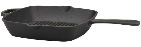 GSW Grillpfanne Black Iron BBQ, Gusseisen (1-tlg), Grillpfanne zur Anwendung auf dem Grill, Feuer oder Backofen