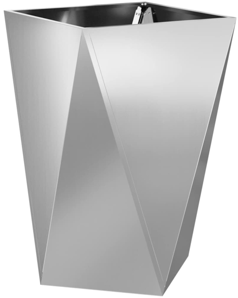 vidaXL Pflanzkübel Silber 50 x 50 x 75 cm Verzinkter Stahl 883804