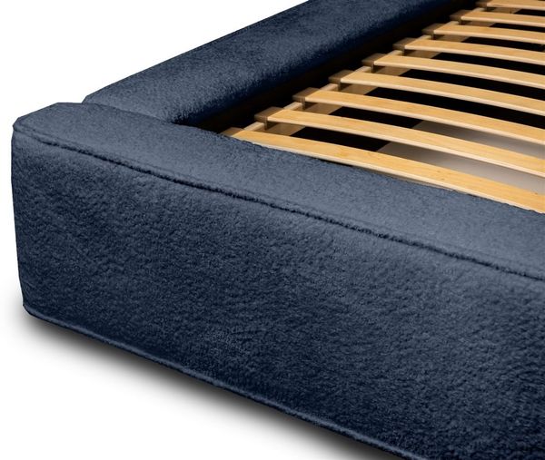 Polsterbett Doppelbett OMAHA 160x200cm Komplettset Stoff Euphoria Blau Bild 5