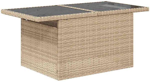 vidaXL Garten-Sofa-Set mit Kissen 8 pcs Beige und Hellgrau Poly-Rattan 3348956 Bild 7