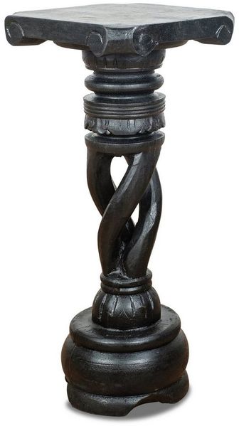 livasia Dekosäule Balinesische Säule aus Holz, gedreht, handgefertigt