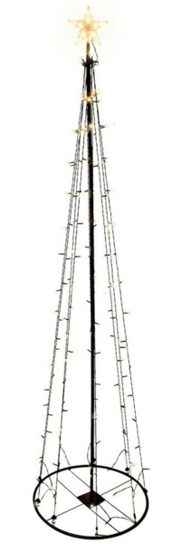 Spetebo LED-Lichterkette LED Lichterbaum mit Stern - 240 cm / 154 LED, 154-flammig, Lichterbaum für Außen