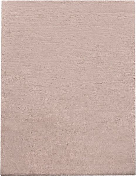 TT Home Teppich, Rechteckig, Höhe: 26 mm, Hochflor Teppich Schlafzimmer Kunstfell Flauschig Kaninchenfell Imitat