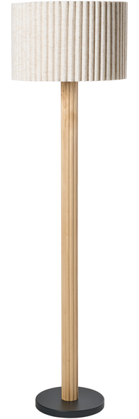 Stehlampe BELESSA Leinen Hellbeige