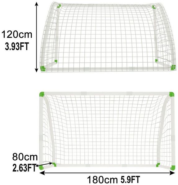 FIVMEN Fußballtor Fussballtore aus PVC Fussball Tor mit Netz Fussball Tor Ball Tore, für Kinder und Erwachsene, Garten, Park, Strand oder Halle