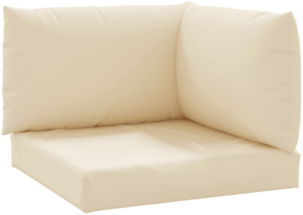 vidaXL Palettenkissen 3-tlg. Beige Oxford-Gewebe 361776