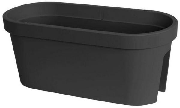 Pflanztopf Geländer Anthrazit Balkon Blumenkasten Geländertopf Kübel Terrasse Kräutergarten 60 cm