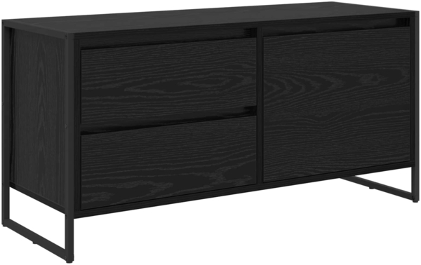 vidaXL TV-Schränk Schwarz Eichen-Optik 100 x 36 x 49.5 cm 886618 Bild 1