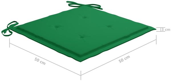 vidaXL Gartenstühle mit Kissen 2 Stk. Massivholz Akazie und Stahl 3061493 Bild 12