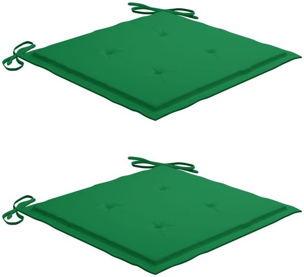 vidaXL Gartenstühle mit Kissen 2 Stk. Massivholz Akazie und Stahl 3061493 Bild 7