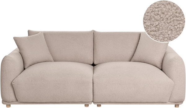 Sofa 3-Sitzer JUBEK Bouclé Beige