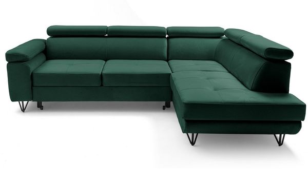 NEXT COLLECTION Ecksofa JUNIOR, verstellbaren Kopfstützen, Verstellbare Kopfstützen