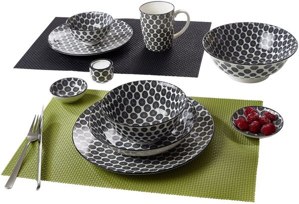 Speiseteller 26,5cm 6er Set Takeo Circles