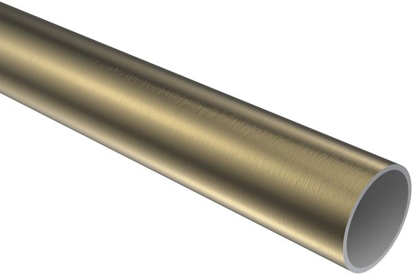Rundrohr 100 cm, 20 mm Ø Messing Antik