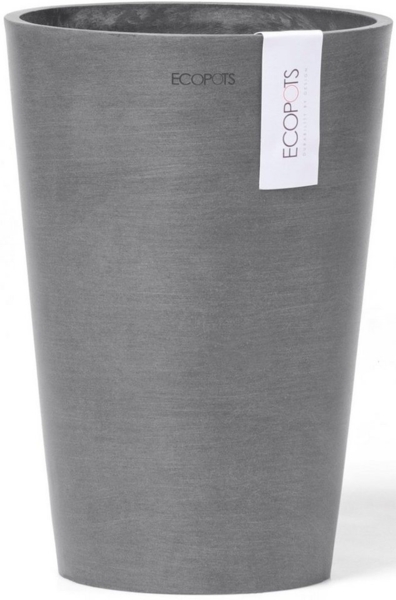 ECOPOTS Blumentopf Pisa 14 Grau, für den Innenbereich