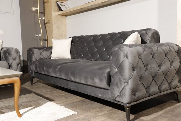 Möbeldreams Chesterfield-Sofa Chesterfield-Sofa Arizona Two Modern 3er mit Schlaffunktion, Schlaffunktion