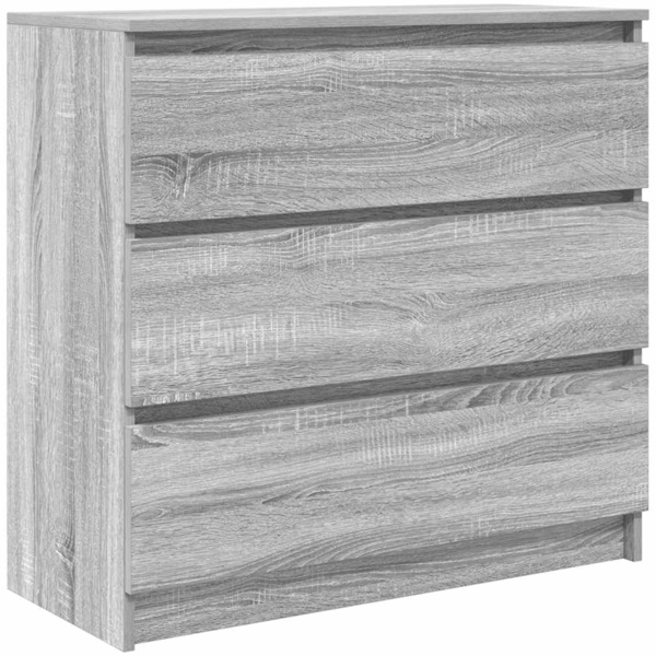 vidaXL Sideboard Grau Sonoma 80x35x76 cm Holzwerkstoff 861738