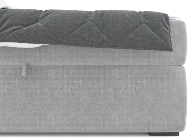 99rooms Bonvito Boxspringbett Hellgrau Strukturstoff INARI Bonell-Federung 140x200 cm Bild 4