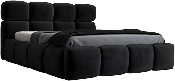 Polsterbett MONAKO 120x200 mit Matratze, Bettkasten und Lattenrost. Farbe: Schwarz 20 Bild 4