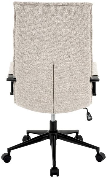 Carryhome 'NIKOLAS' Bürodrehstuhl, Stoff natur, 59 x 110 x 75.5 cm, 140 kg belastbar, höhenverstellbare Armlehnen