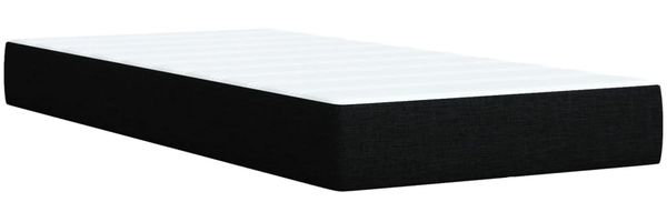 vidaXL Boxspringbett mit Matratze Schwarz 90x200 cm Stoff 3288879 Bild 10