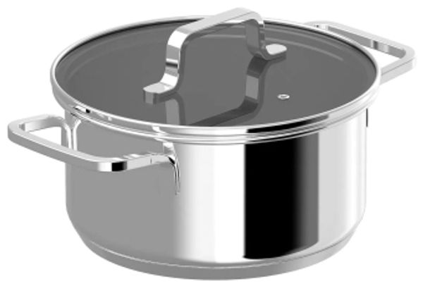 BergHOFF 1315078 2 1 l Edelstahl Edelstahl Edelstahl Keramik Elektro Gas Halogen Induktion Edelstahl