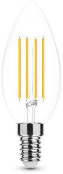 Aigostar LED-Leuchtmittel 4w LED Candle Filament Leuchtmittel klarglas E14 Sockel C35, 470 Lumen, 4w, 470 Lumen, Kaltweiß, Ø3,5x9,8 cm, Klarglas, C35, E14